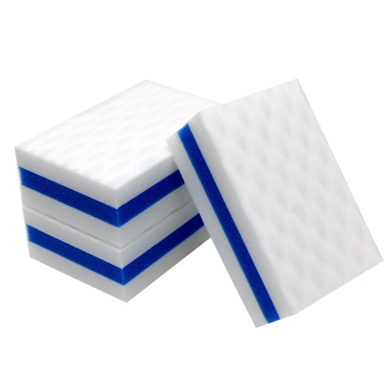 Mrs. Shine compact Magic Eraser Sponge 20 Pack Cleaning Sponge Non Scratch Melamine Foam, white Scuff pad, Esponja Magica, Scrubber Pad, brush