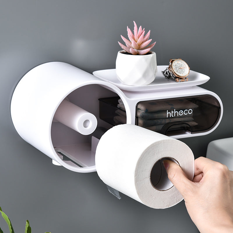 Wall Mount Tissue Box, Toilet Paper Box, Waterproof Bath Tissue and Storage Box, Facial Tissue Box