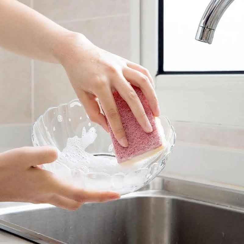 Mrs. Shine, Magic Eraser and Cellulose Pad, Dual Use 18-Pack, Cleaning Sponge, Multi-Purpose Power Scrub, Household Cleaning, Office & Industrial, Boat Scuff Eraser, Melamine Foam, Pad.Brush, Kitchen