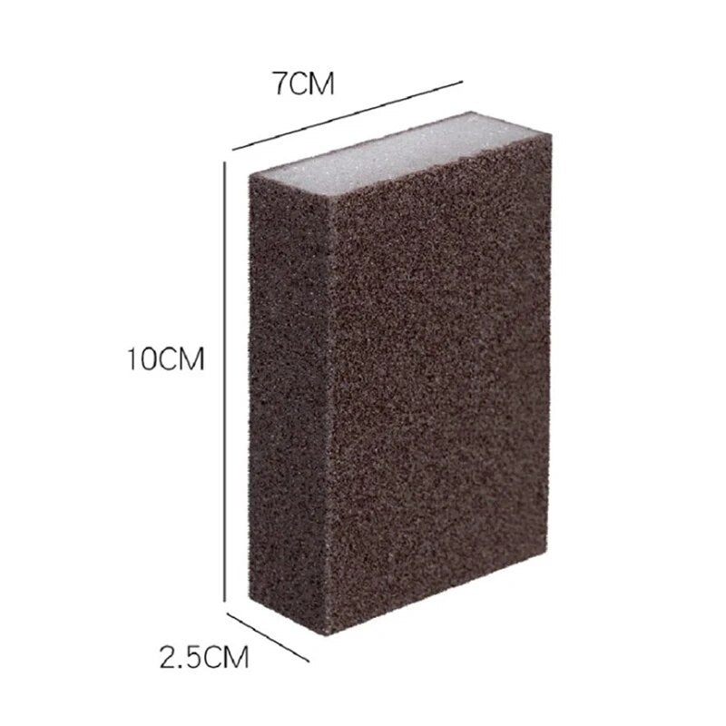 Kitchen Cleaning Sponge, 14 Pack Sand Abrasive Brush, Polishing Sponge, Scouring Pad for Pot, Pans Rust Remover and drywall compound sand